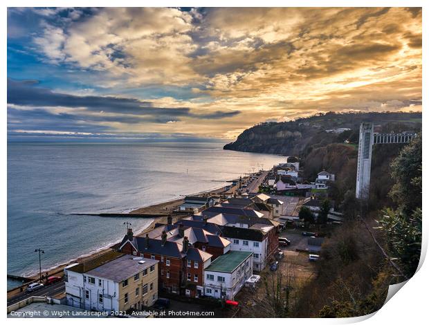 Shanklin Isle Of Wight Print by Wight Landscapes