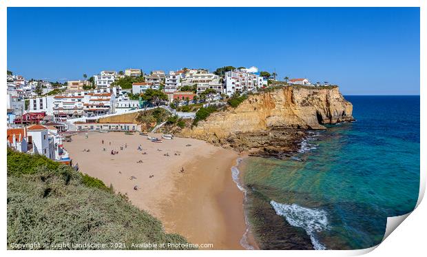 Carvoeiro Beach Algarve Portugal Print by Wight Landscapes