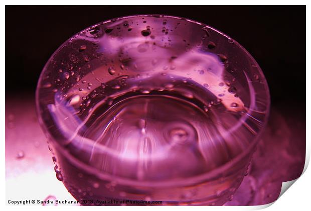 Purple Water Print by Sandra Buchanan