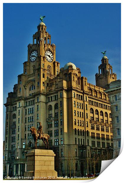 The Royal Liver Building Print by Sandra Buchanan