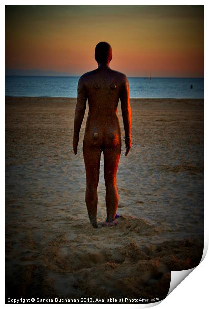 Iron Man At Sunset 2 Print by Sandra Buchanan