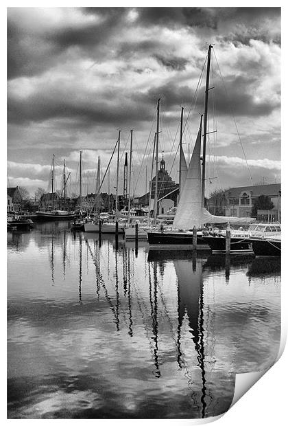 Maritime Reflections Print by HELEN PARKER
