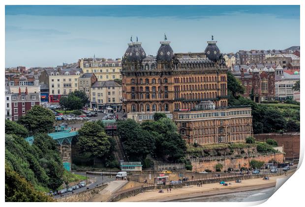 The Grand Hotel Scarborough Print by David Hollingworth