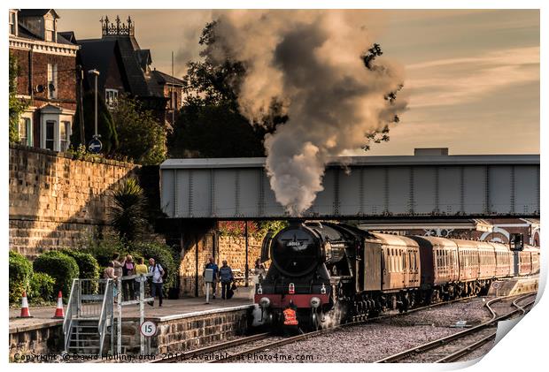 Fliyng Scotsman Departure Print by David Hollingworth