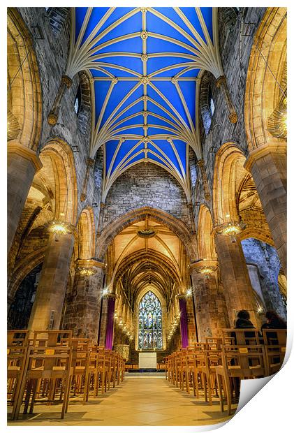 St Giles cathedral Print by Don Alexander Lumsden