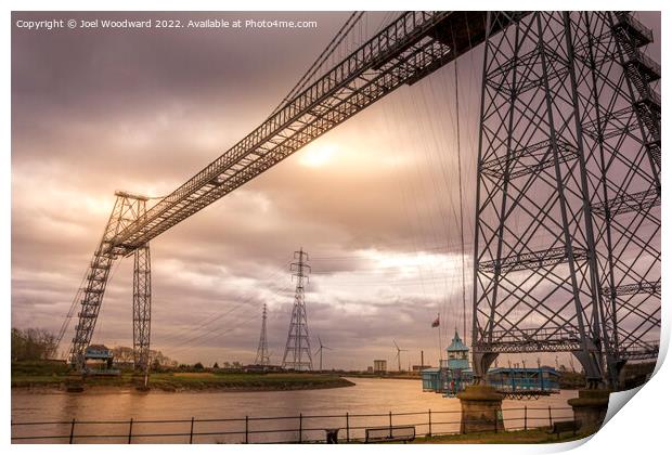 Transporter bridge Newport Gwent Print by Joel Woodward