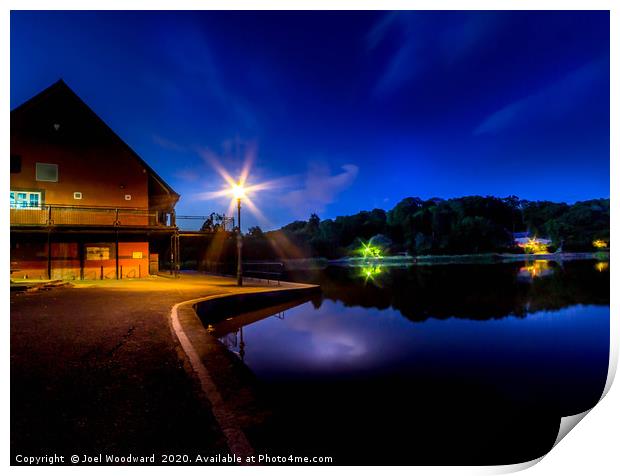 Curves & Reflections (Blue Hour) Print by Joel Woodward