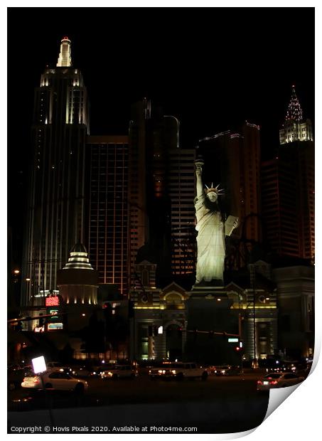 Las Vegas Print by Dave Burden