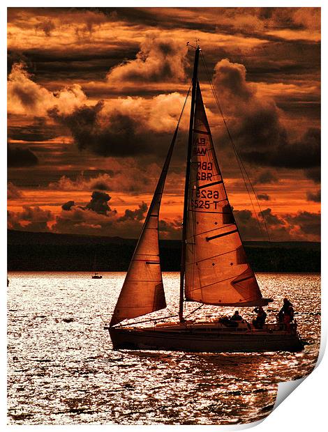 Red Sails in the Sunset Print by