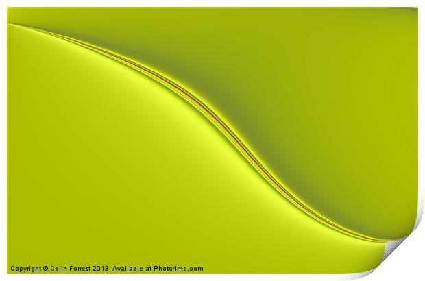 Nematode  in Yellow and Green Print by Colin Forrest
