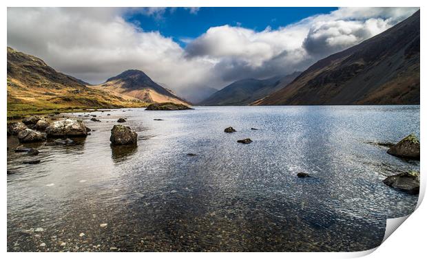 Wastwater, Cumbria Print by Dave Hudspeth Landscape Photography
