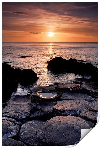 The Giants Causeway Print by Dave Hudspeth Landscape Photography