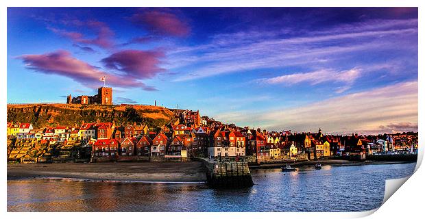 Whitby Harbour Print by Dave Hudspeth Landscape Photography