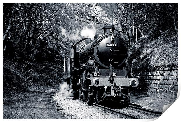 K1 62005 on the North Yorsk Moors Railway Print by Dave Hudspeth Landscape Photography