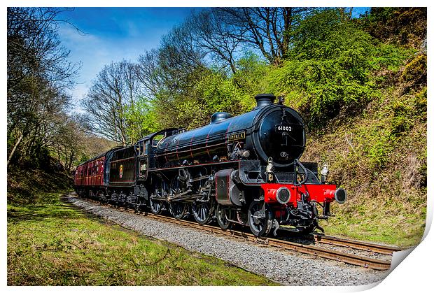 61002 Impala B1 Class Locomotive Print by Dave Hudspeth Landscape Photography