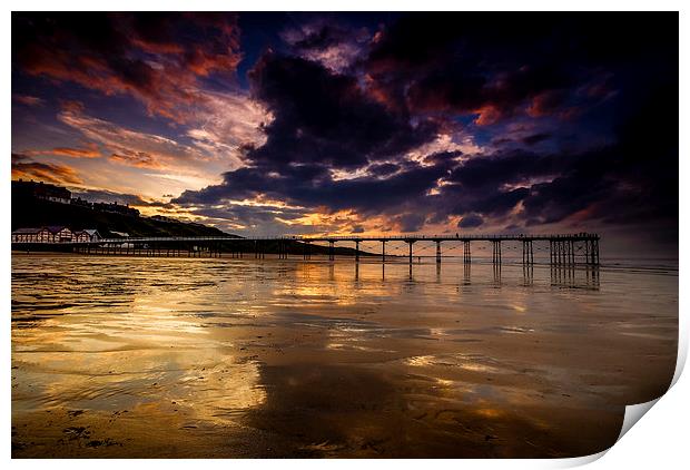 Saltburn Pier Print by Dave Hudspeth Landscape Photography