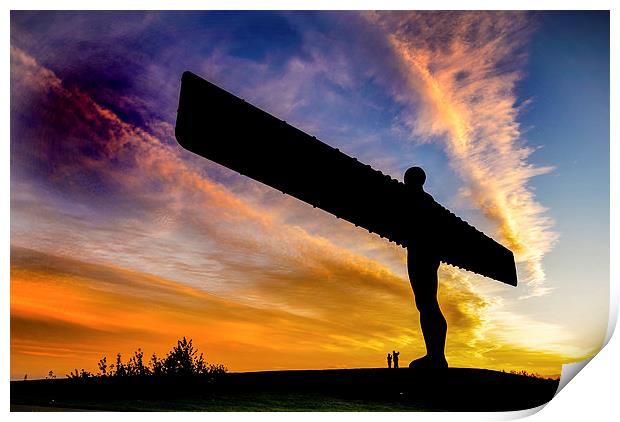 The Angel of the North Print by Dave Hudspeth Landscape Photography