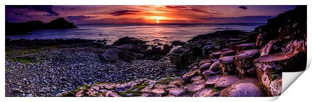 The Giants Causeway, Pamoramic Print by Dave Hudspeth Landscape Photography