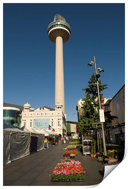  Radio City, Liverpool Print by Dave Hudspeth Landscape Photography