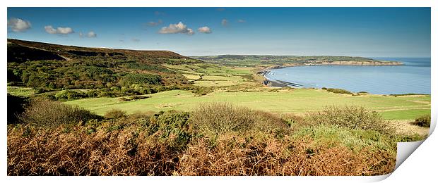  Robin Hoods Bay, North Yorkshire Panoramic Print by Dave Hudspeth Landscape Photography