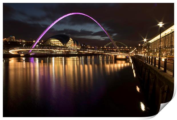  The Gateshead Millennium Bridge  Print by Dave Hudspeth Landscape Photography