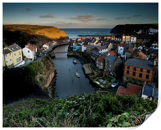 Staithes, North Yorkshire  Print by Dave Hudspeth Landscape Photography