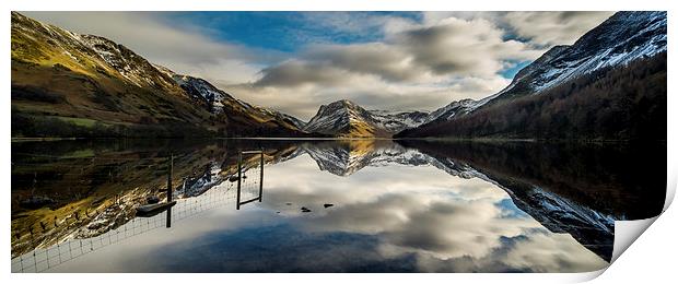  Buttermere, Cumbria Panoramic Print by Dave Hudspeth Landscape Photography