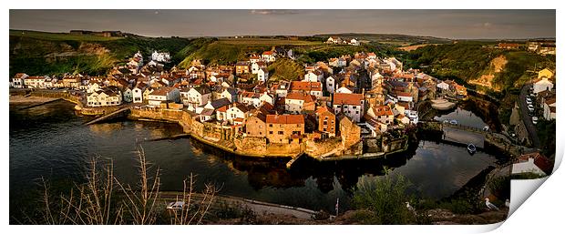 Staithes Dawn Panoramic Print by Dave Hudspeth Landscape Photography