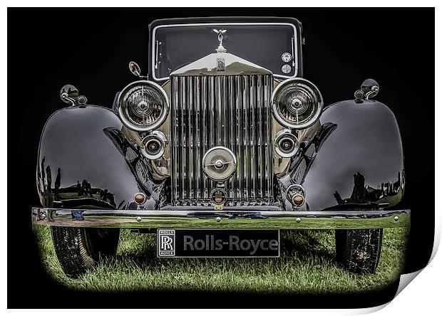 Classic Rolls Royce Print by Dave Hudspeth Landscape Photography