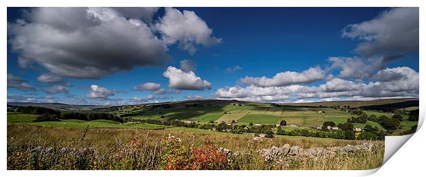 Upper Weardale Panoramic Print by Dave Hudspeth Landscape Photography