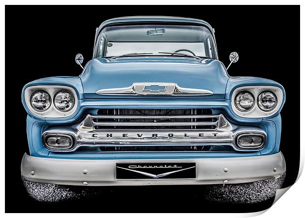 Chevrolet Pick Up Truck Print by Dave Hudspeth Landscape Photography