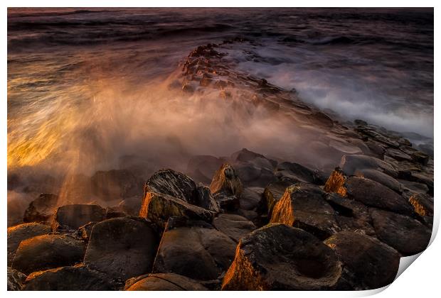 The Giants Causeway, Northern Ireland Print by Dave Hudspeth Landscape Photography