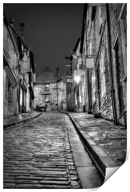  Steep Hill Lincoln  Print by Jon Fixter