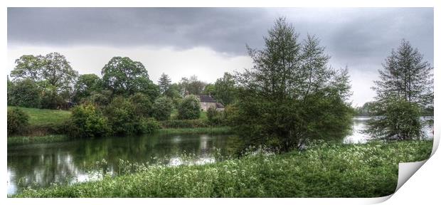 The House Across the Lake Print by Jon Fixter