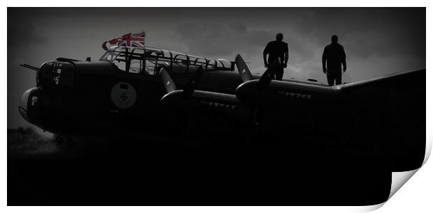 Lancaster Bomber Wing walkers  Print by Jon Fixter
