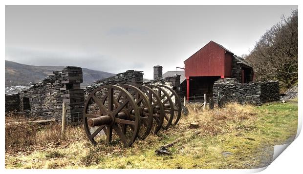 Dinorwic Quarry  Print by Jon Fixter