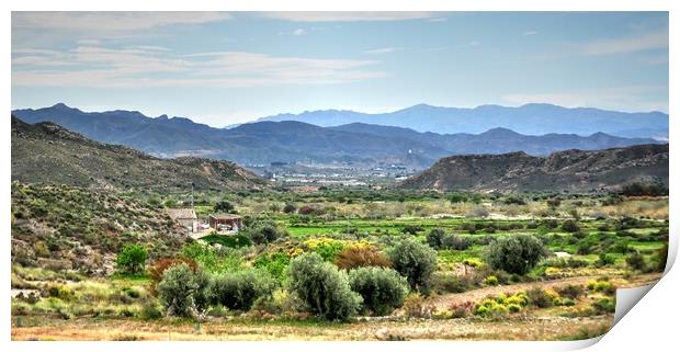 Murcia mountain range  Print by Jon Fixter