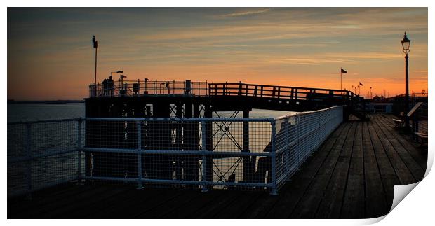 Watching the sunset over Hull waters edge  Print by Jon Fixter