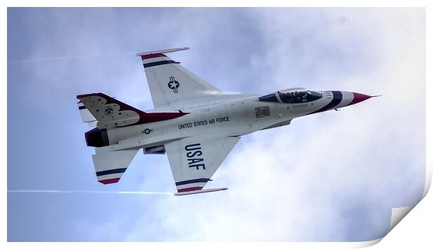 USAF Thunderbird Print by Jon Fixter