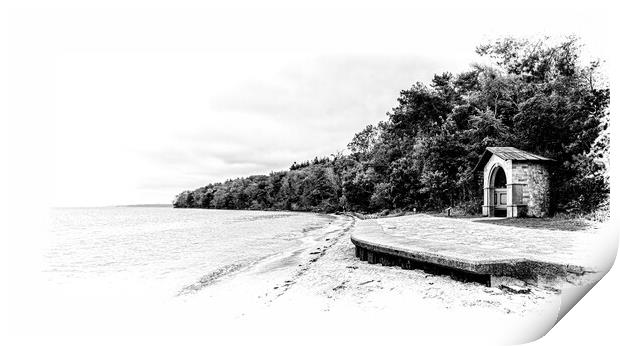 The beach alcove structure Print by Ian Johnston  LRPS