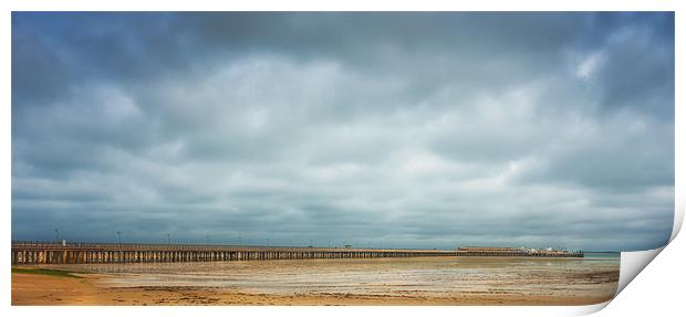 The Long Pier Print by Ian Johnston  LRPS