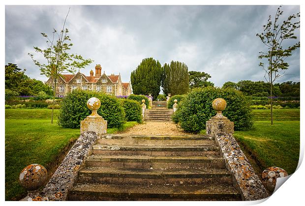 Steps to the House from the Lake Print by Ian Johnston  LRPS