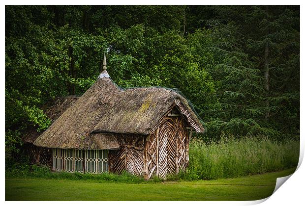 The Old Boathouse by the Lake Print by Ian Johnston  LRPS