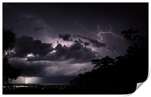 Night Storm Print by