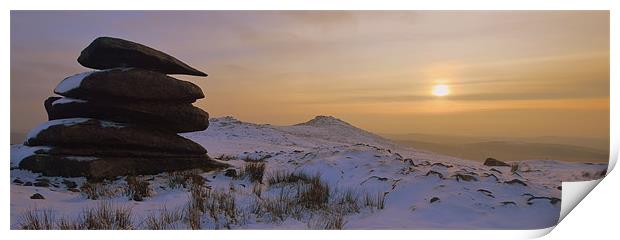 Cornwall: Winter on Showery Tor Print by Rob Parsons