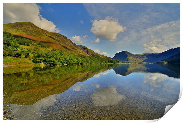 The Lake District: Buttermere Reflections Print by Rob Parsons