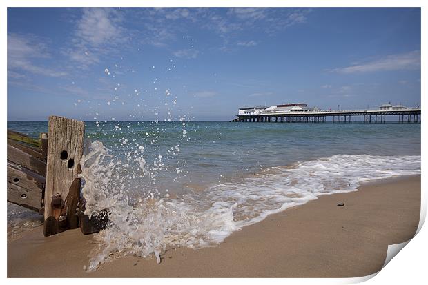 Cromer Splash Print by Ian Rolfe