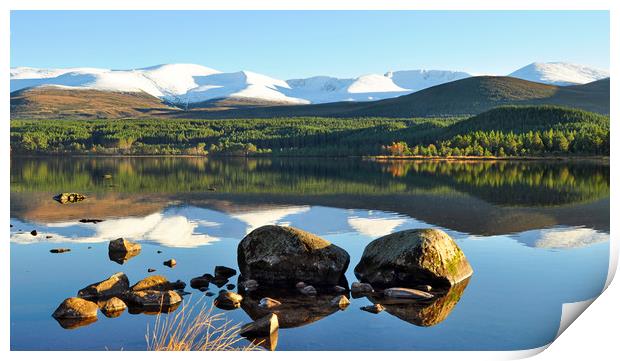 Loch Morlich Reflection Print by mary stevenson