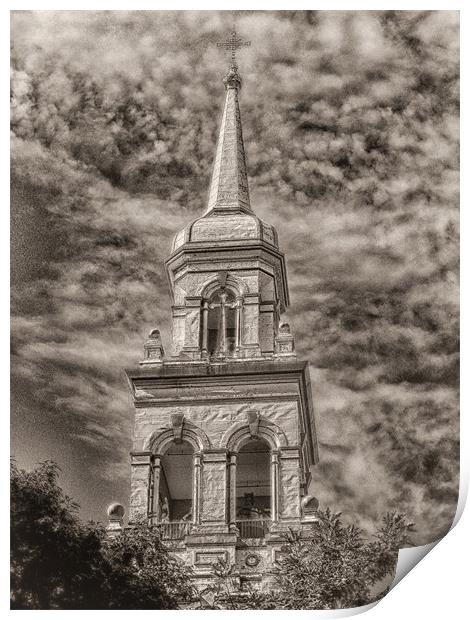 Granby Steeple Print by Mary Lane