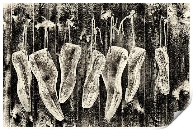 Shoe Forms Print by Mary Lane